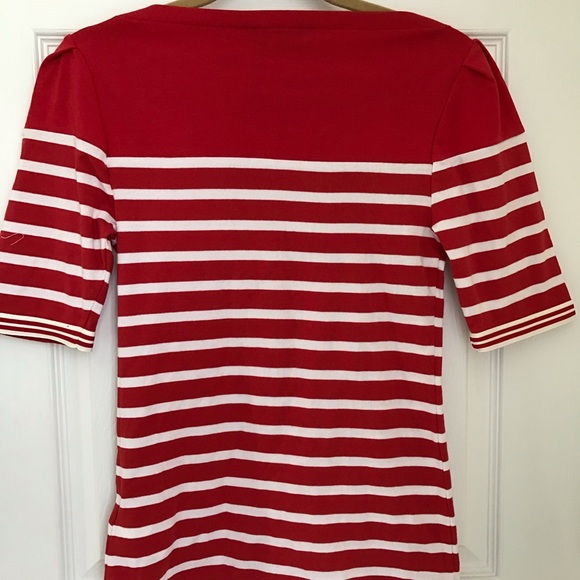 Lauren Ralph Lauren Striped Boatneck Top - Picture 2 of 3